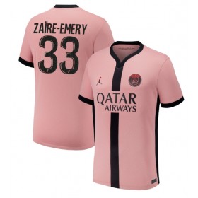 Paris Saint-Germain Warren Zaire-Emery #33 Tredje skjorte 2024-25 Kortermet